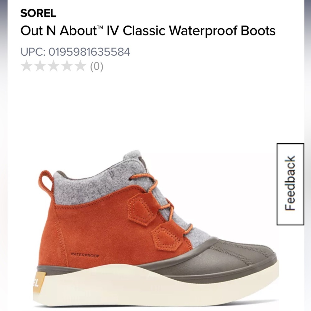 Sorel Out N About IV Classic Boots in Red/Gray